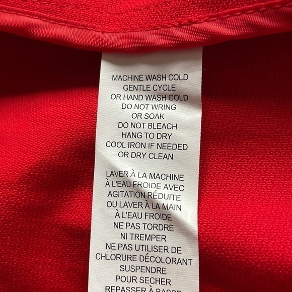 JOE Fresh Red Cotton Pea Coat Size Small - Picture 5 of 9